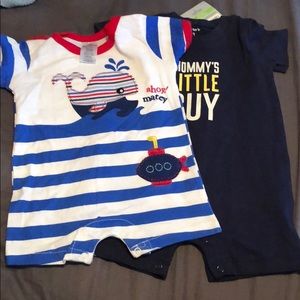 Little beginnings/ carters 0-3 month onesie